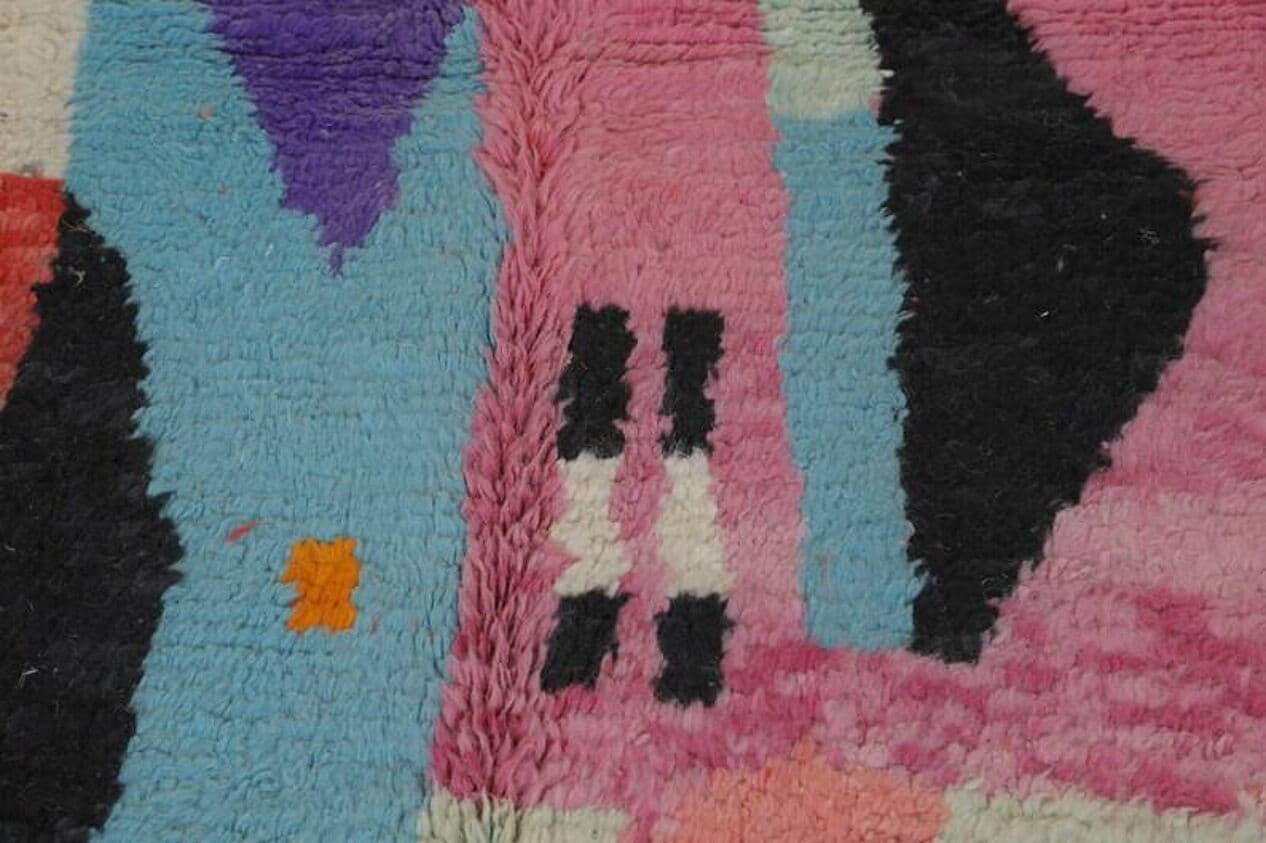 Ręcznie tkany dywan 200x300 cm, wełna, multikolor, Maroko - 202002