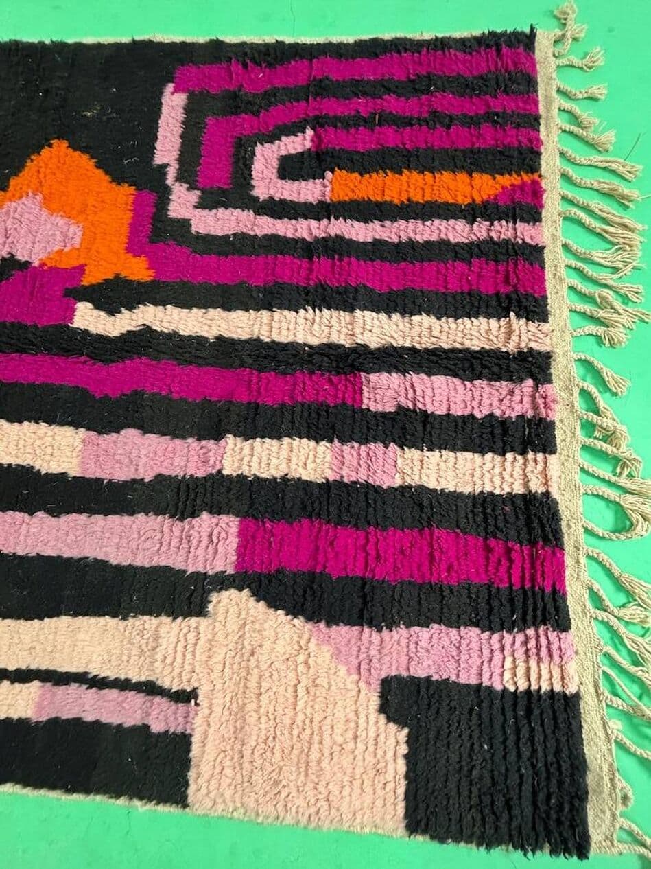 Ręcznie tkany dywan 200x300 cm, wełna, wielokolorowy, Maroko - 201975