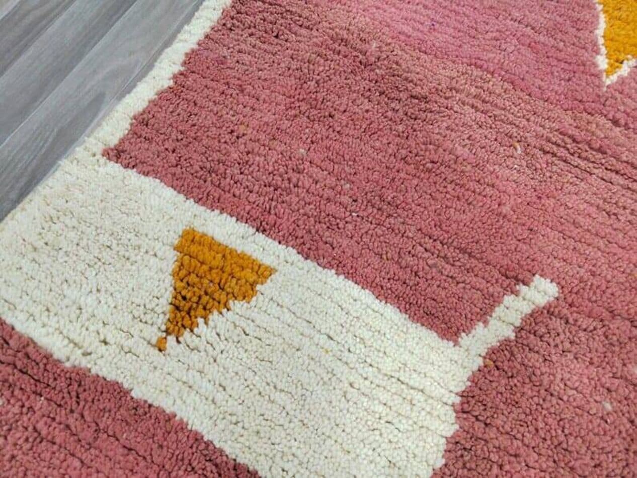 Ręcznie tkany dywan 160x240 cm, wełna, multikolor, Maroko - 205656