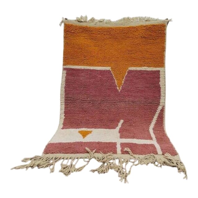 Ręcznie tkany dywan 160x240 cm, wełna, multikolor, Maroko - WYMIARY