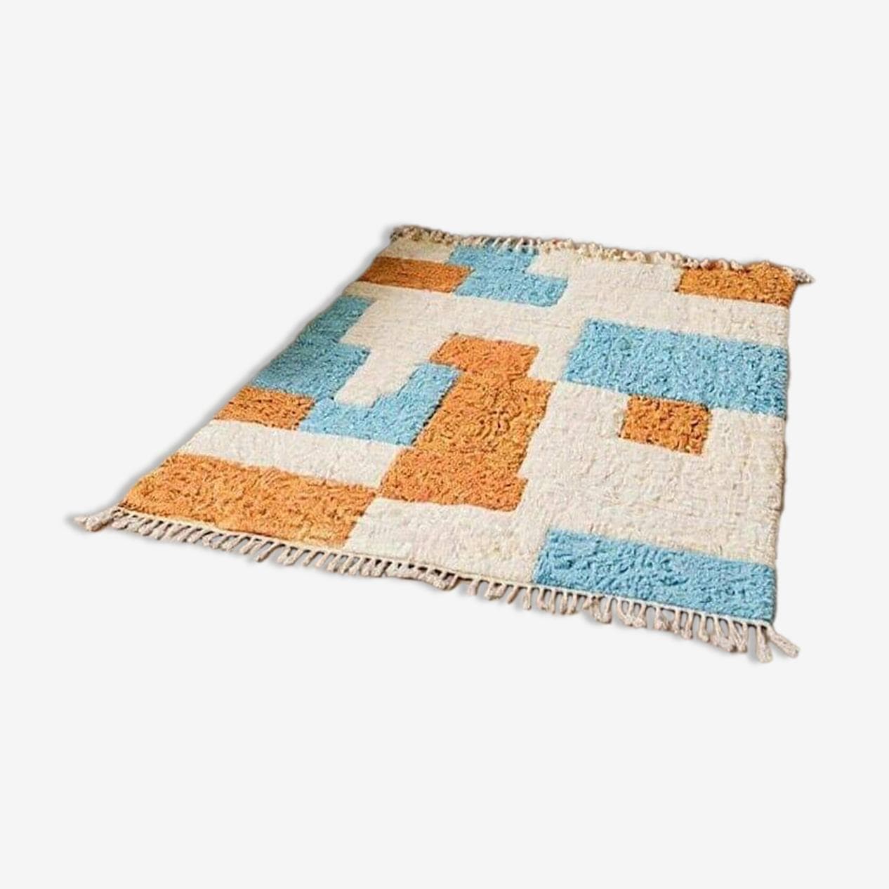 Ręcznie tkany dywan 150x250 cm, wełna, wielokolorowy, Maroko - 205492