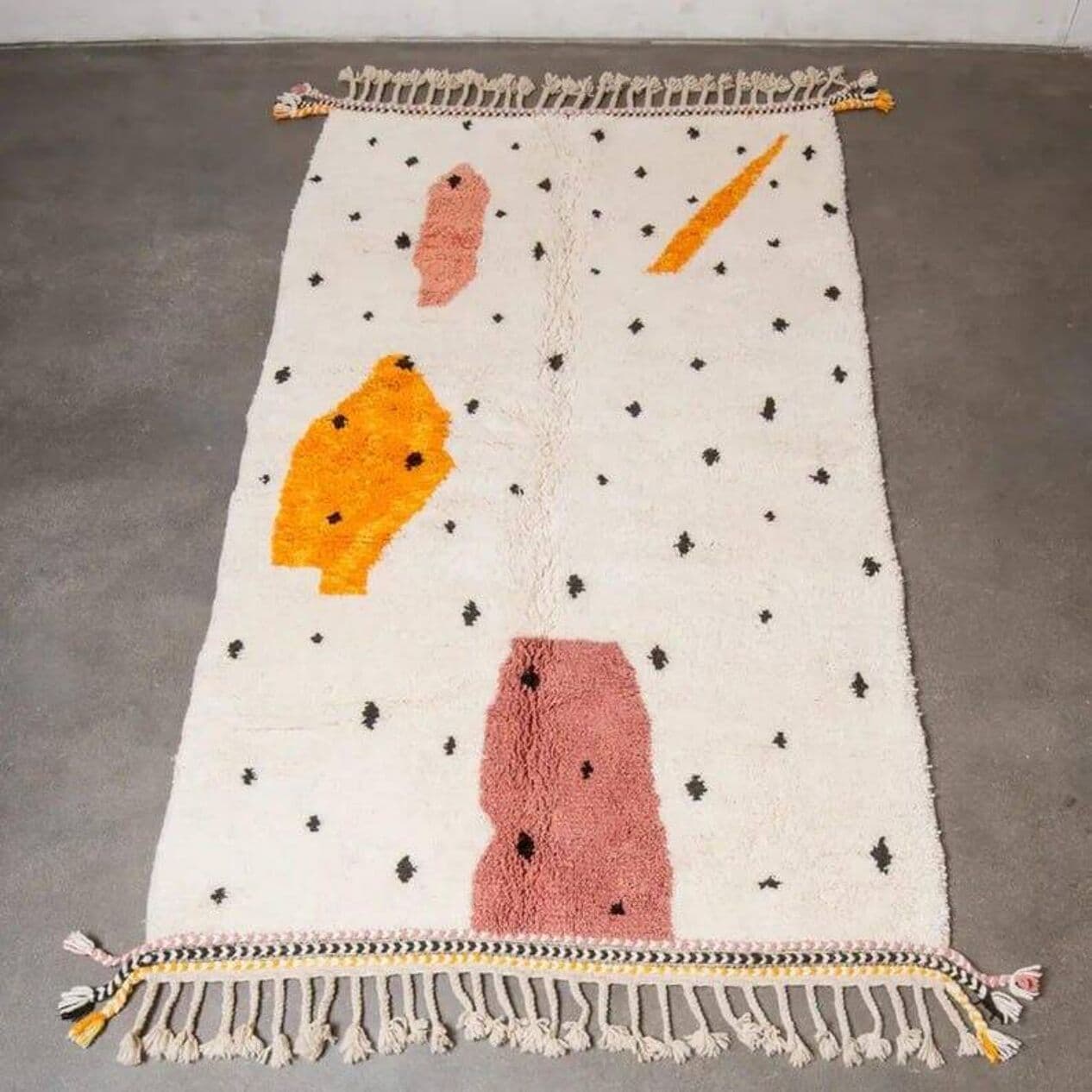 Ręcznie tkany dywan 150x250 cm, wełna, multikolor, Maroko - 205244