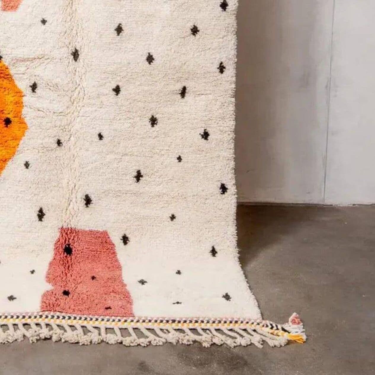 Ręcznie tkany dywan 150x250 cm, wełna, multikolor, Maroko - 205240