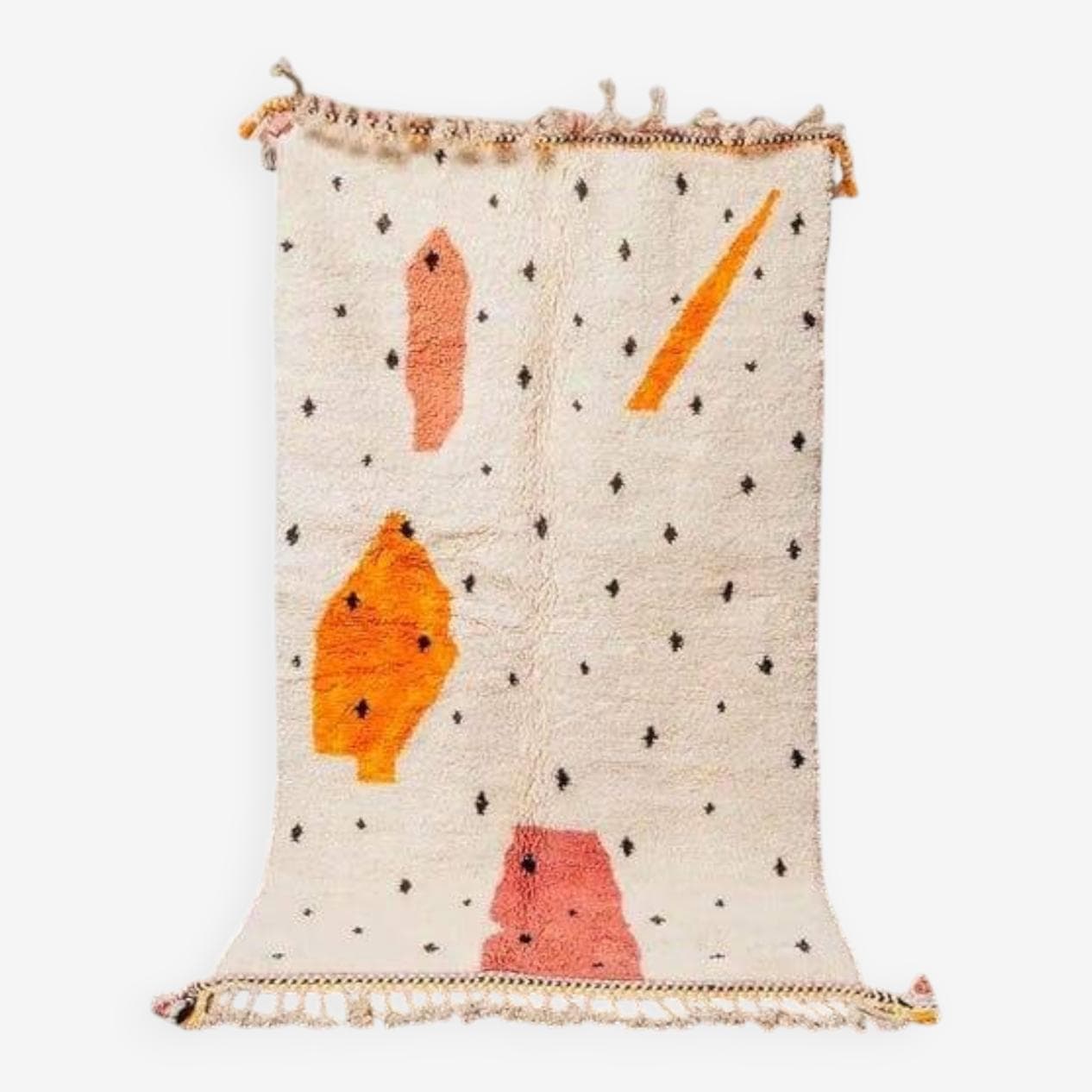 Ręcznie tkany dywan 150x250 cm, wełna, multikolor, Maroko - 205238