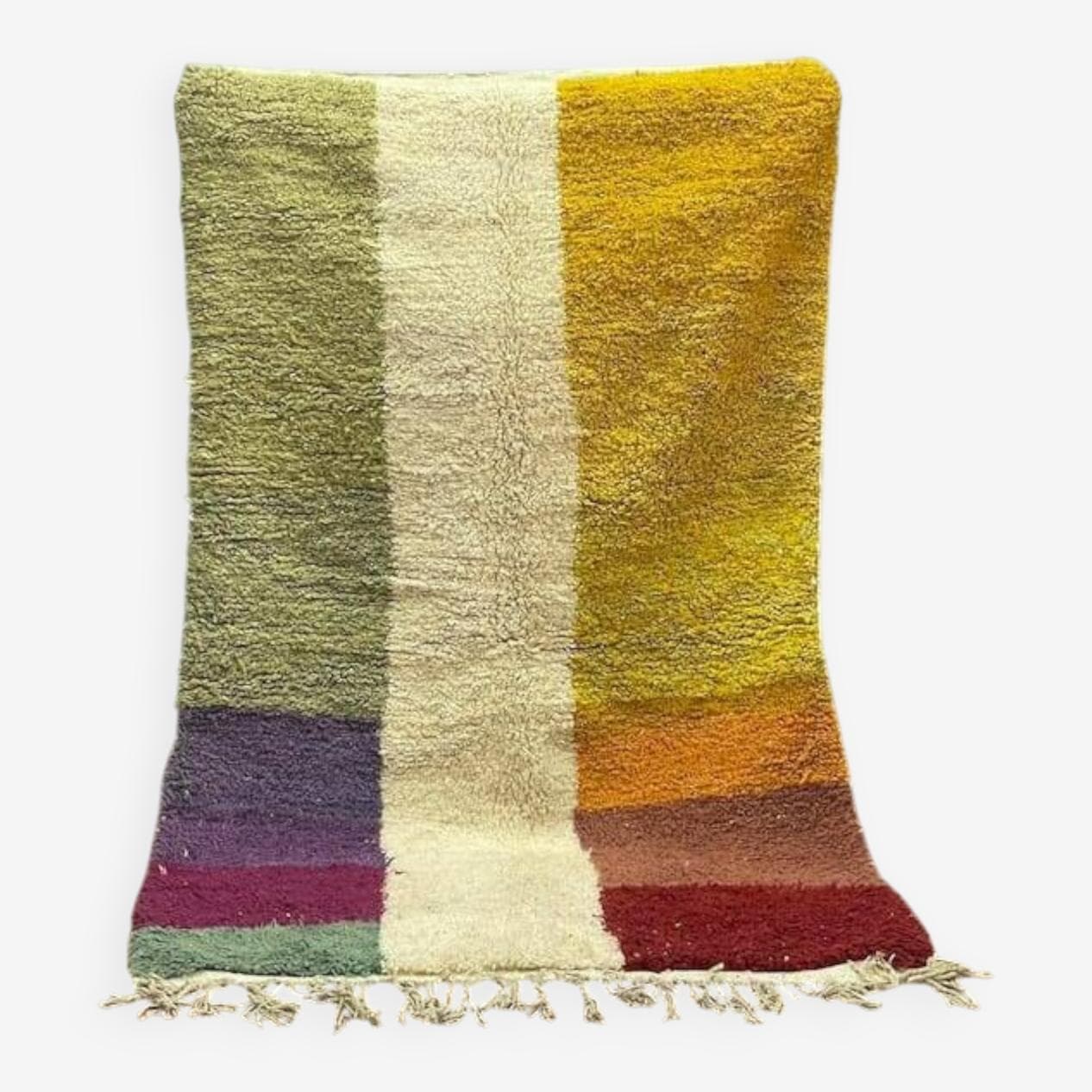 Ręcznie tkany dywan 200x300 cm, wełna, multikolor, Maroko - 204646