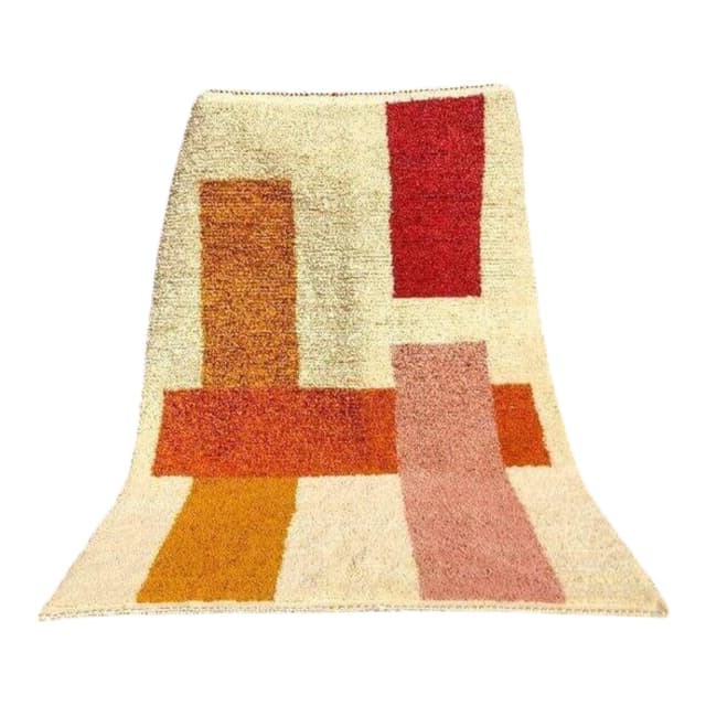 Ręcznie tkany dywan 150x250 cm, wełna, multikolor, Maroko - WYMIARY