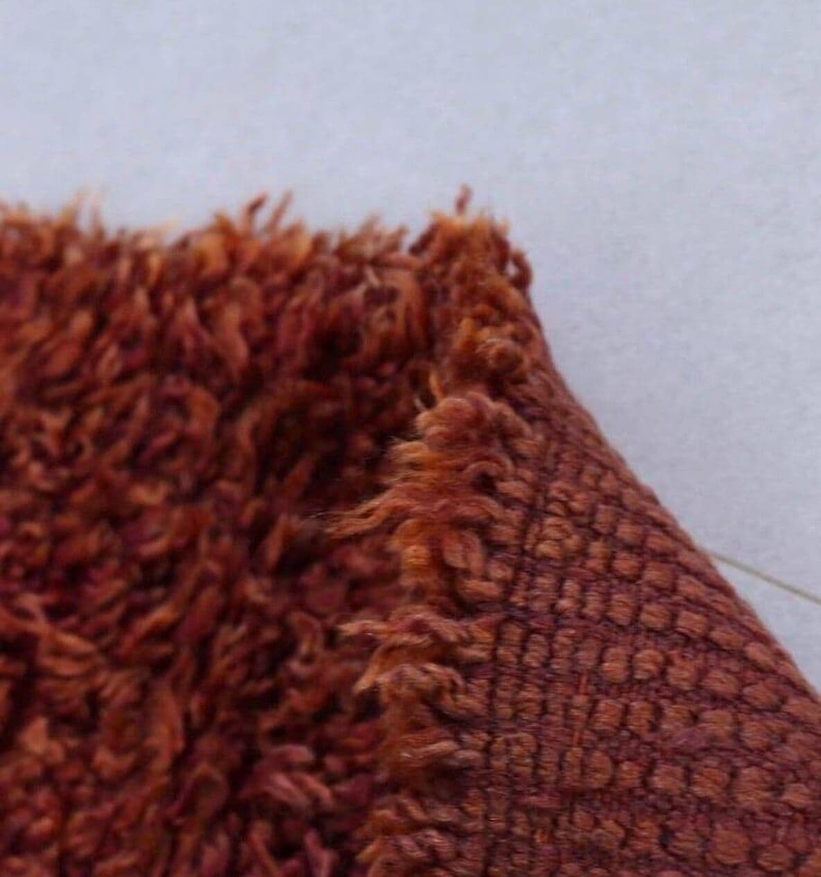 Ręcznie tkany dywan 100x200 cm, wełna, bordowy, Maroko - 204516