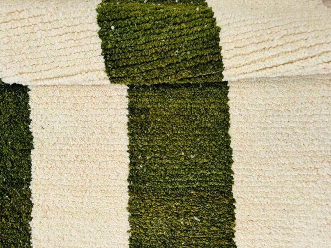 Ręcznie tkany dywan 160x250 cm, wełna, zielony, Maroko - 204311