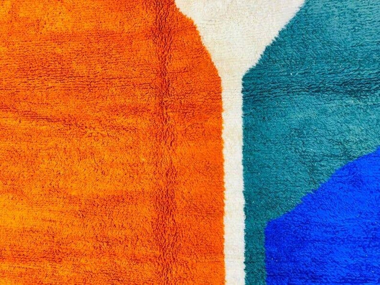 Ręcznie tkany dywan 150x250 cm, wełna, multikolor, Maroko - 208049