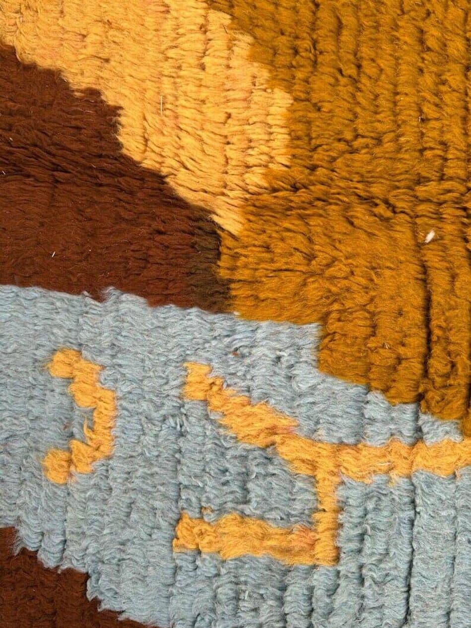 Ręcznie tkany dywan 140x260 cm, wełna, multikolor, Maroko - 208927