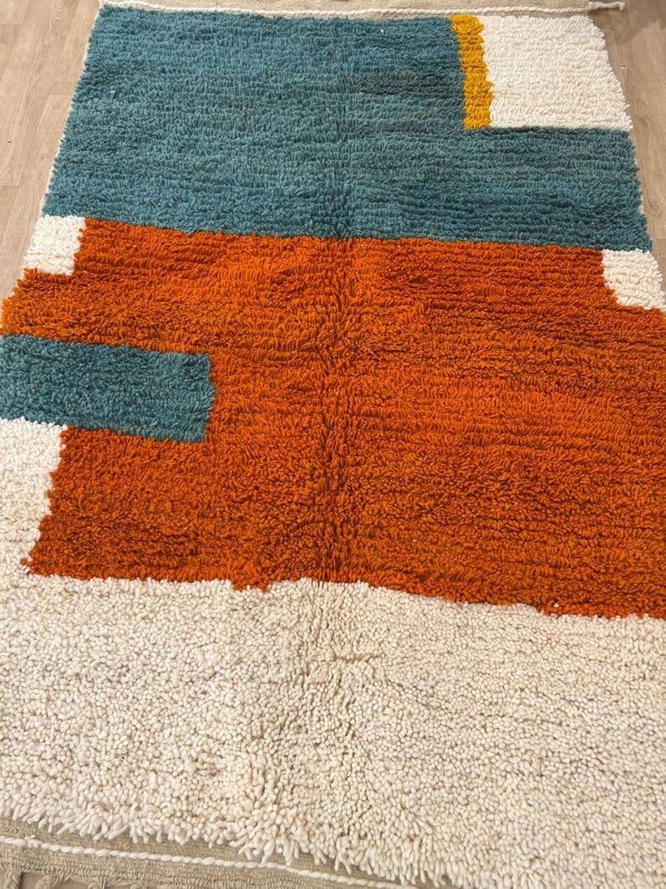 Ręcznie tkany dywan 200x300 cm, wełna, multikolor, Maroko - 209425