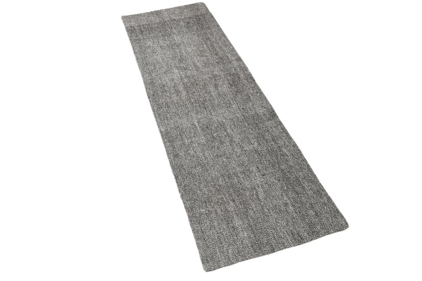 Chodnik 200x60 cm, szary, wełna, lata 70.