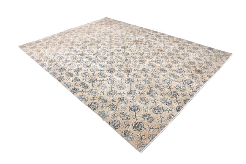 Dywan 296x215 cm, beżowy, wełna, Turcja, lata 60.