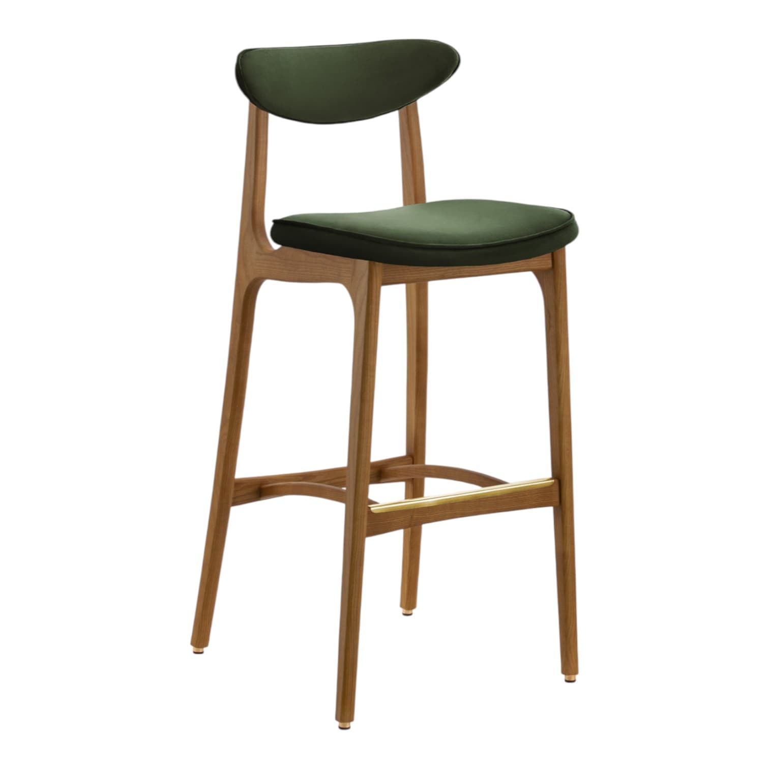 Krzesło barowe 200-190 M/75 Velvet Bottle Green, velvet butelkowa zieleń, jesion, 366 Concept