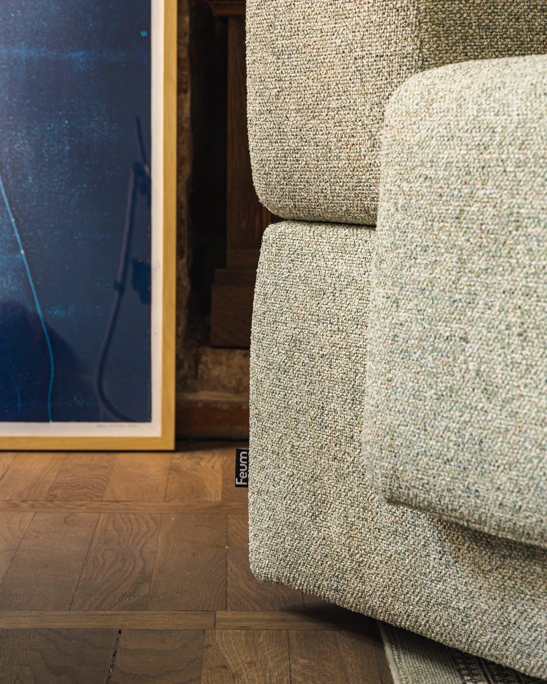 Sofa modułowa Umi 295 cm jasny zielony, Feum - 33873