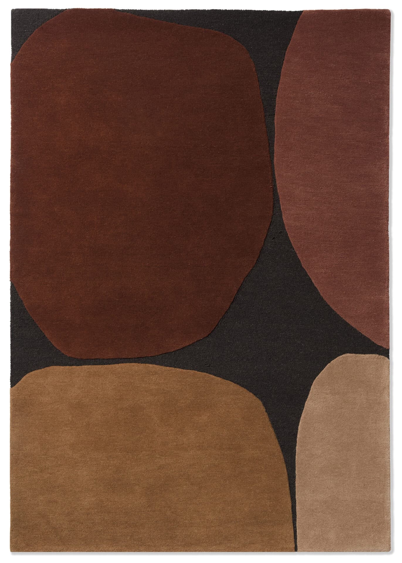 Rug Decor Plateau, maroon, brown, wool, 140x200 cm, Brink & Campman