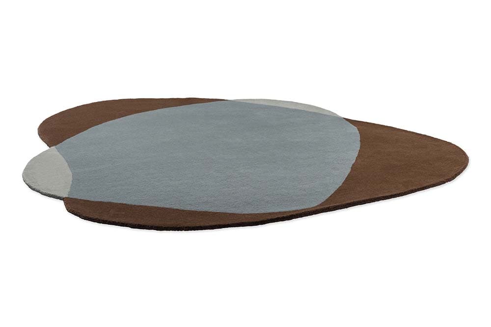 Rug Element Chad Brown-Blue 250x294 cm, brown, blue, grey, wool, Brink & Campman - 53832