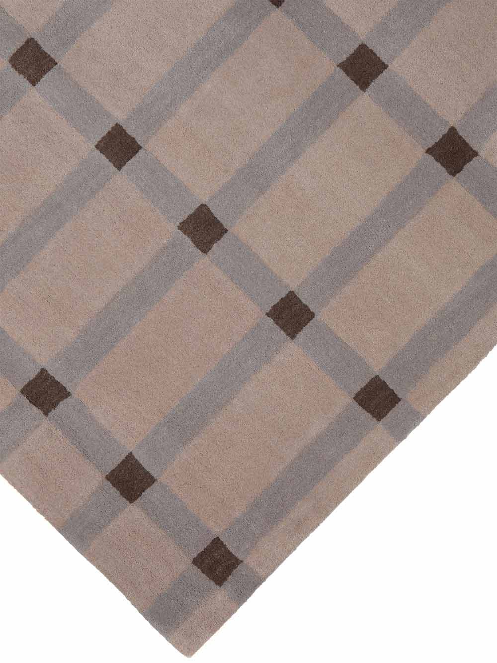 Rug Cottage Brown Grey 200x300 cm beige, grey, brown, wool, Carpets & More - 53426
