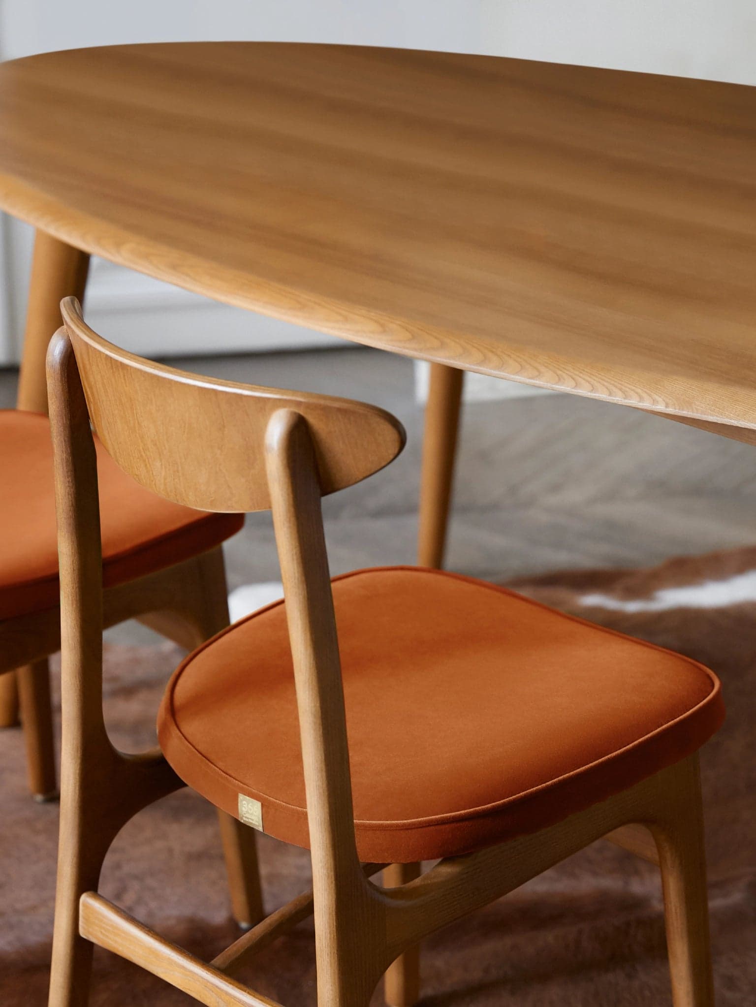 Krzesło 200-190 Mix, Shine Velvet musztardowy, jesion ciemny 03, proj. R. Hałas, 366 Concept - 63665