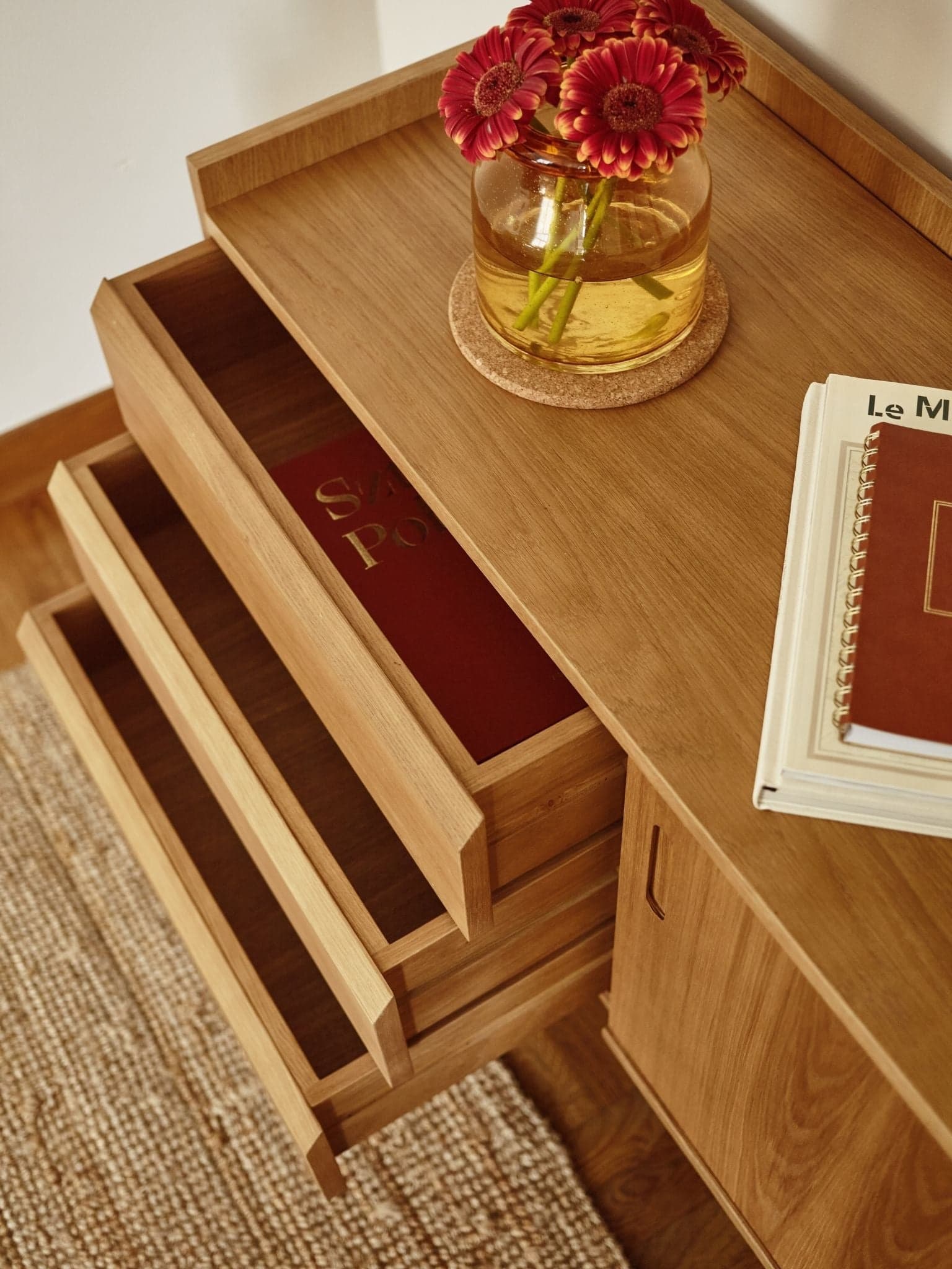 Komoda długa, Sirius 1050, dąb jasnobrązowy, 366 Concept - 63970