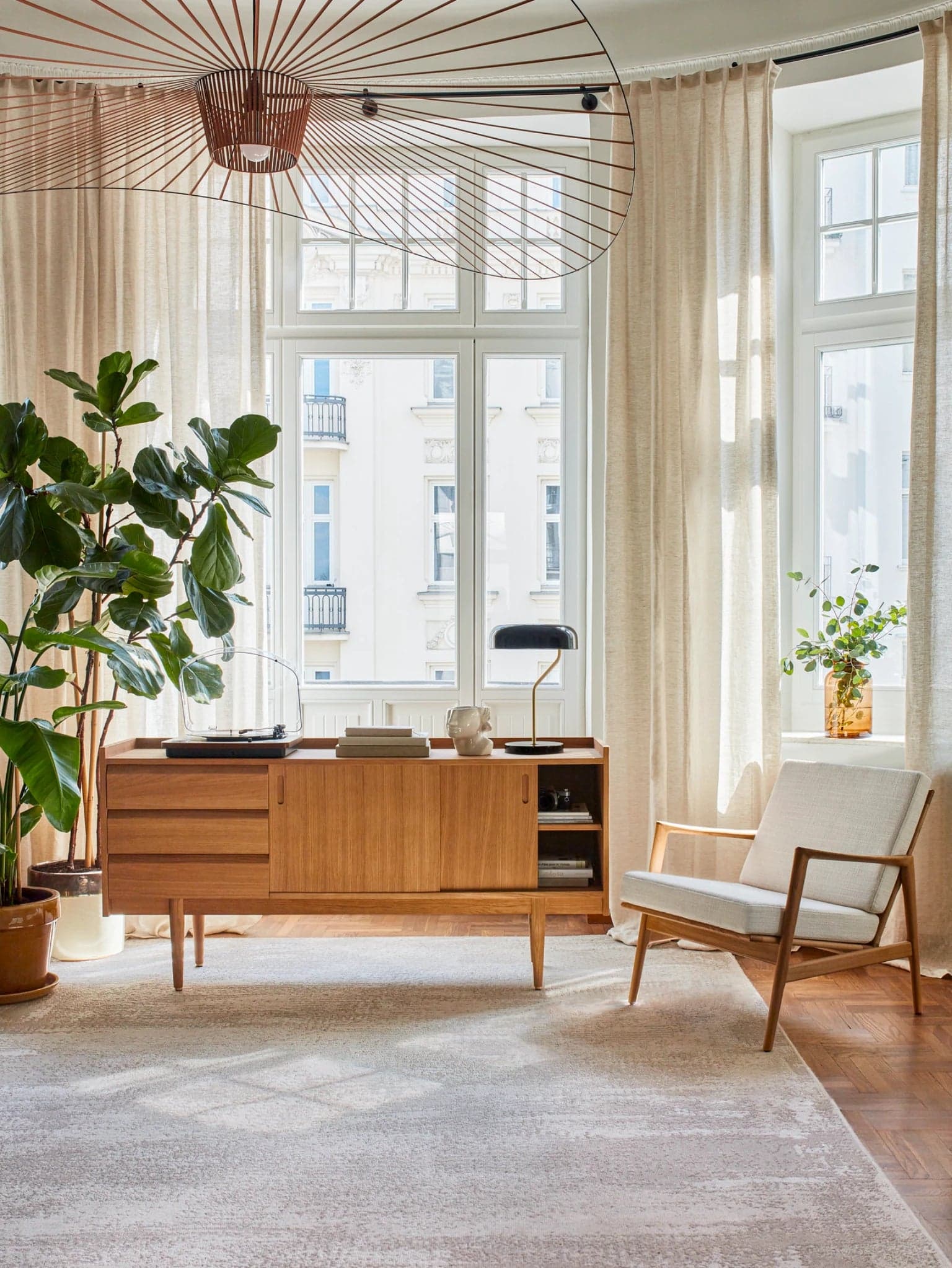 Fotel Stefan, Cord Creme, dąb 03 Dark, 366 Concept - 64418