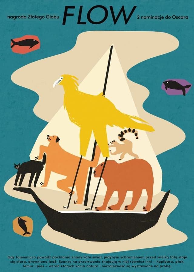 Plakat FLOW, 50x70 cm, aut. J. Zasada, Jakub Zasada - WYMIARY