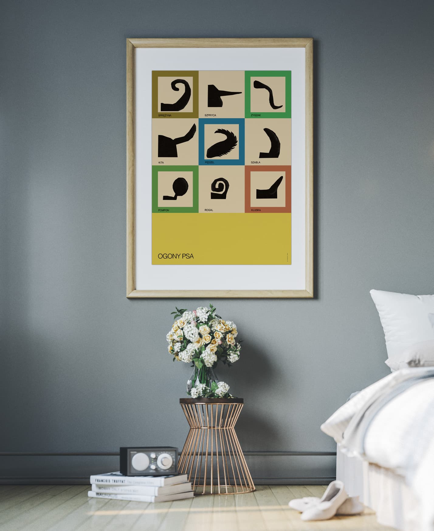 Plakat Ogony psa. Typologia, 50x70 cm, aut. J. Zasada, Jakub Zasada - 67664