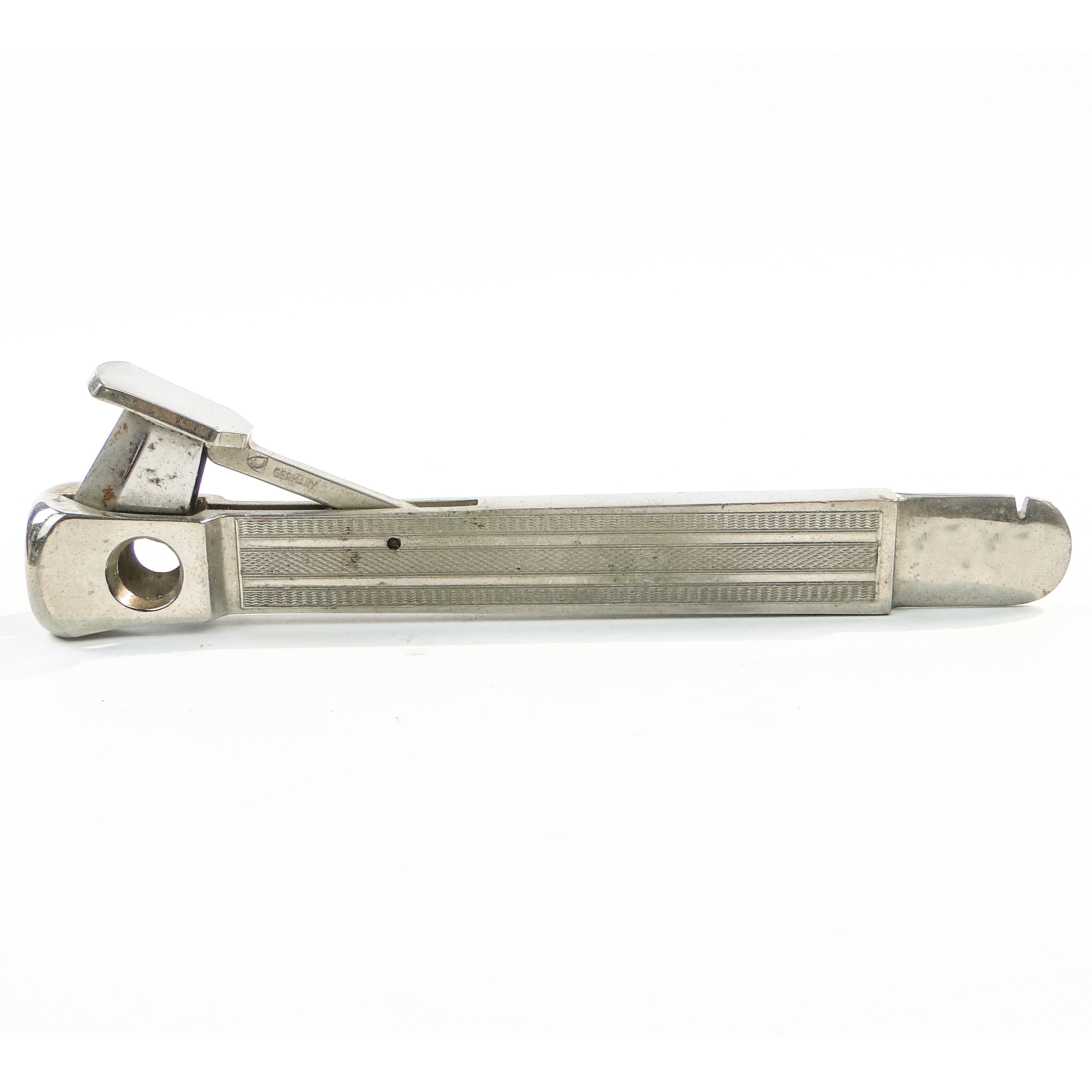 Cigar cutter, mid-century modern, silver-plated alpacca, Germany, 1960s ...