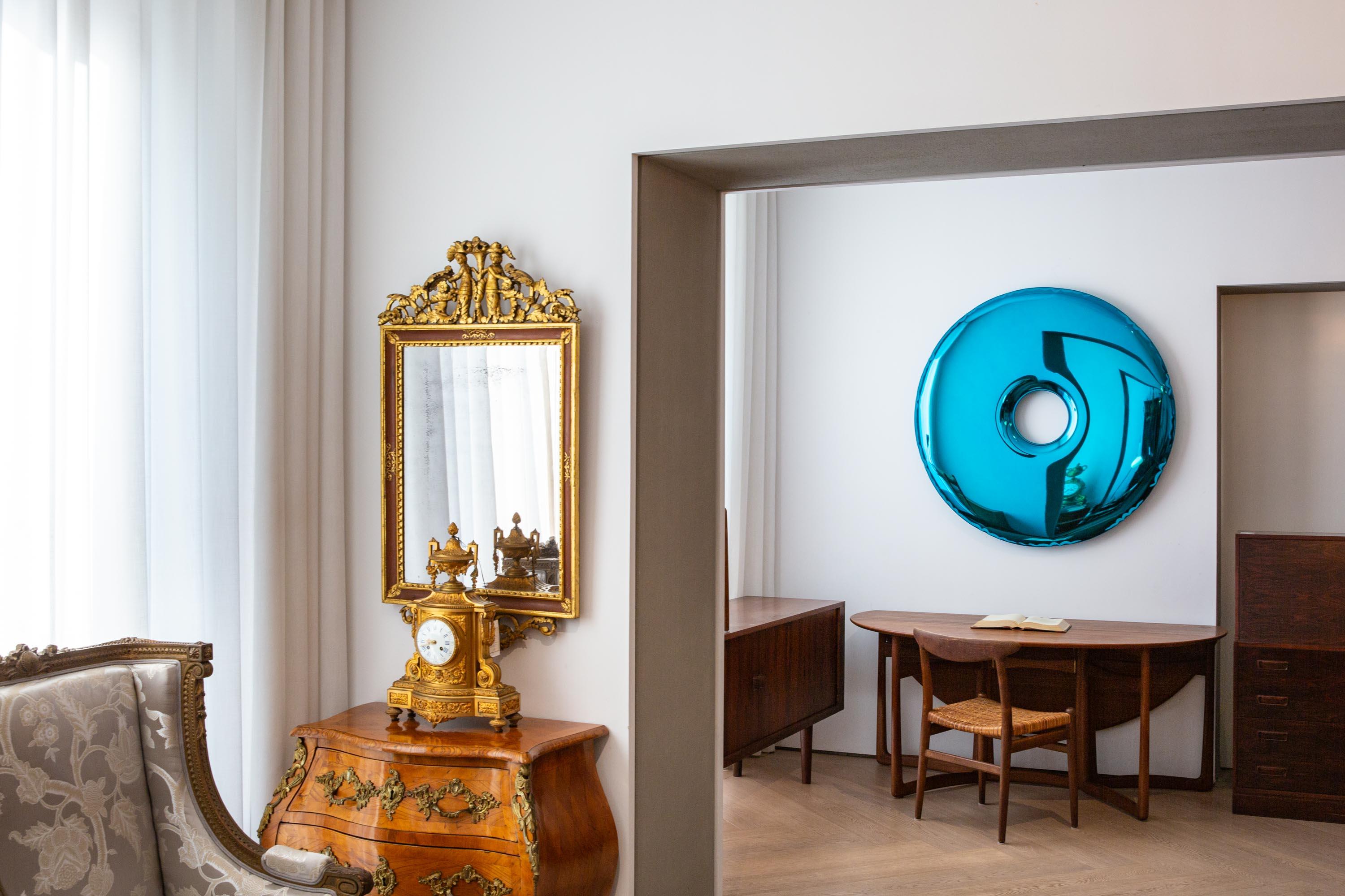 RONDO blue mirror 200 cm, Zieta Studio - Wall Mirrors