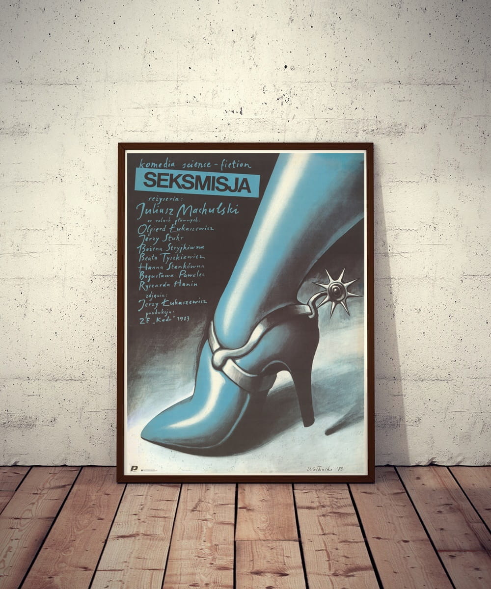 Movie poster Seksmisja 97.3x67.7 cm, by W. Wałkuski, Polska Szkoła