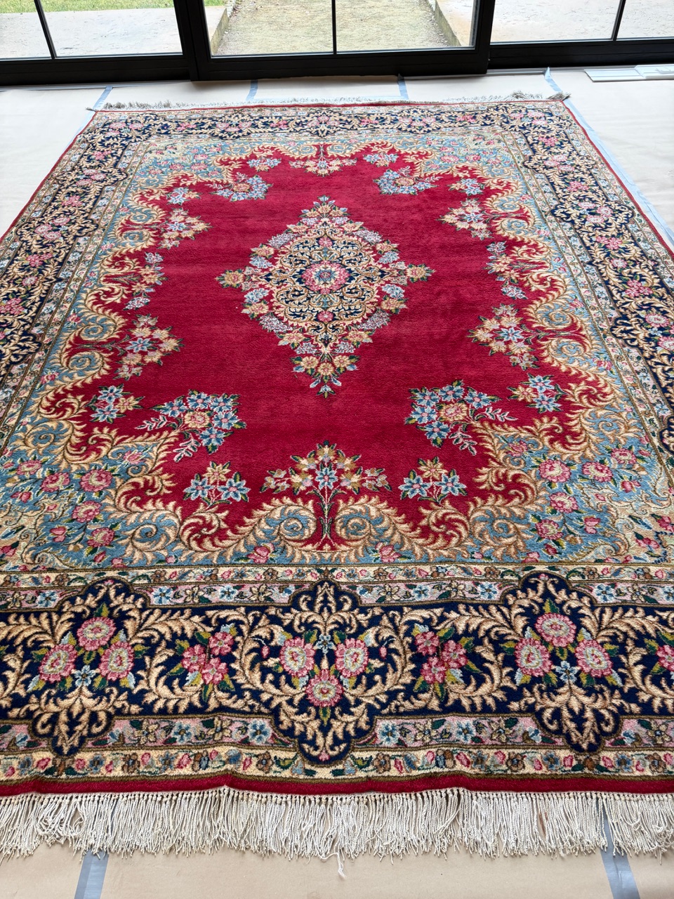 Persian rug Kerman, 400x300 cm, multicolor, wool, Iran - Persian Rugs