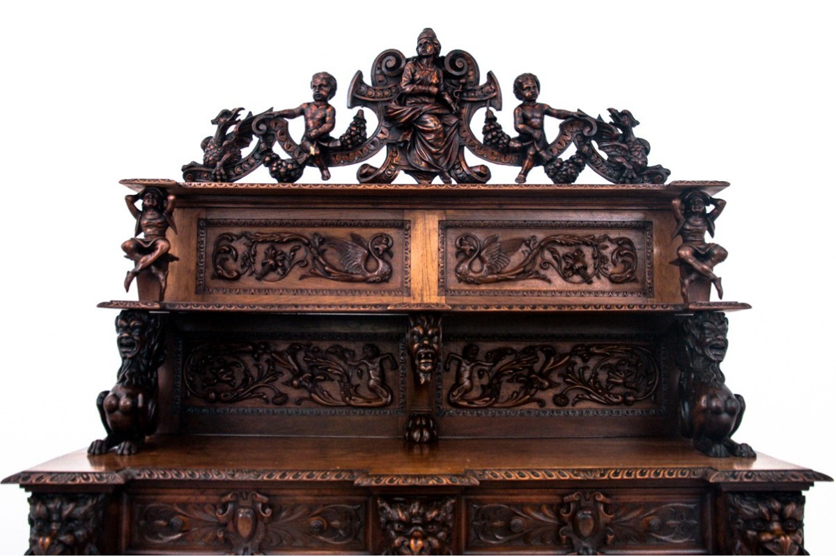 Kredens renesansowy, orzech, Francja, ok. 1790 - Szafki - yestersen