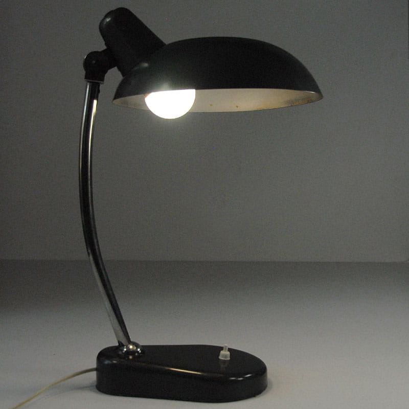 Desk lamp Seminaria Torino, black metal, Italy, 1950s. - Desk Lamps