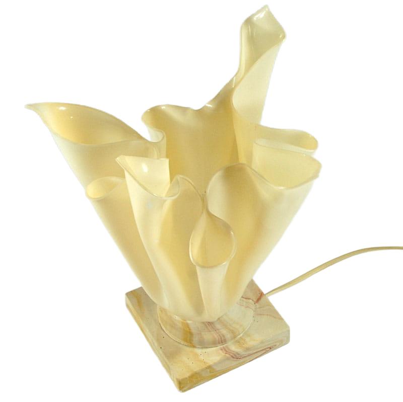 Jacob Frauce Cream Plastic Table Lamp, by G. Jacob, France, 1980s - Decorative Table ...