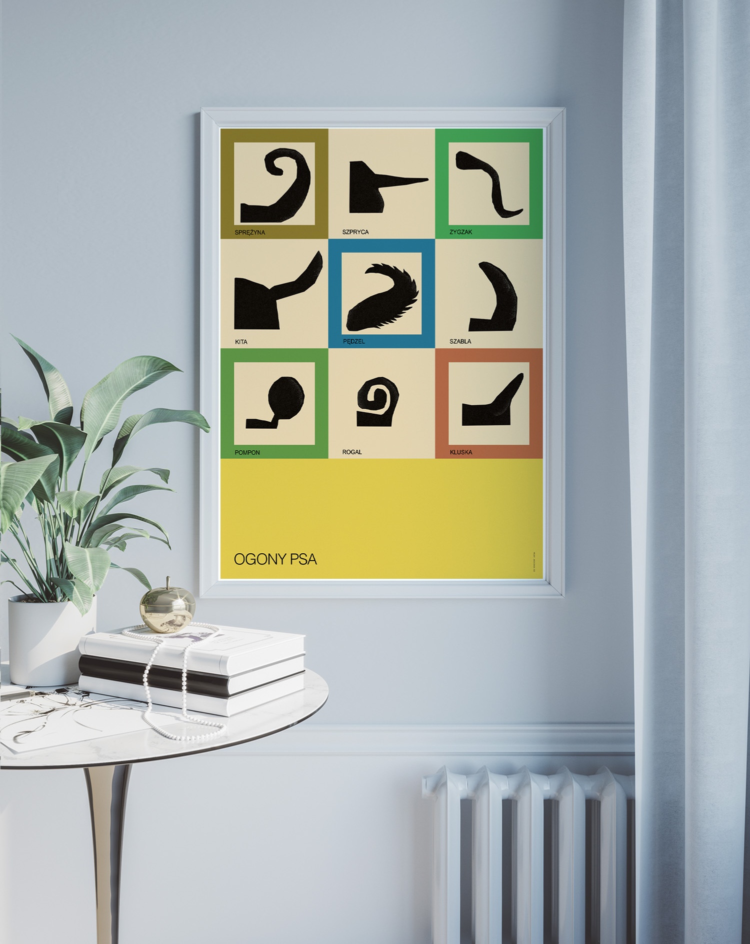Poster Dog Tails. Typology, 50x70 cm, by J. Zasada, Jakub Zasada